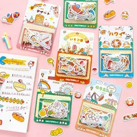 40pcsset decorative hand account stickers cute cartoon hand account diy diary phone photo album stationery stickers decoration