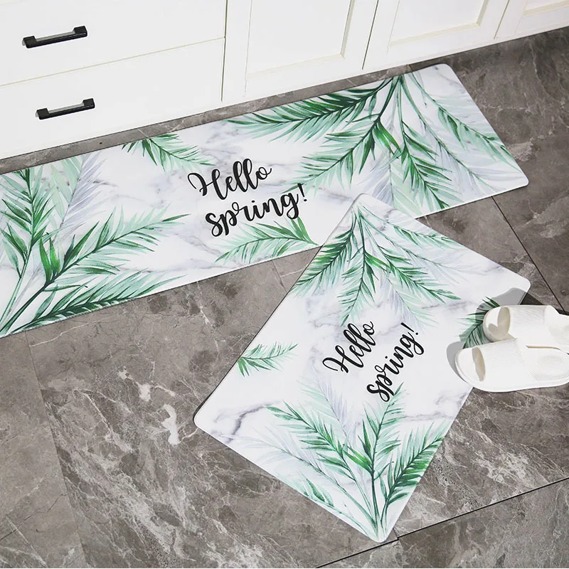 Высококачественные кухонные коврики ПВХ кожаные напольные большие для спальни