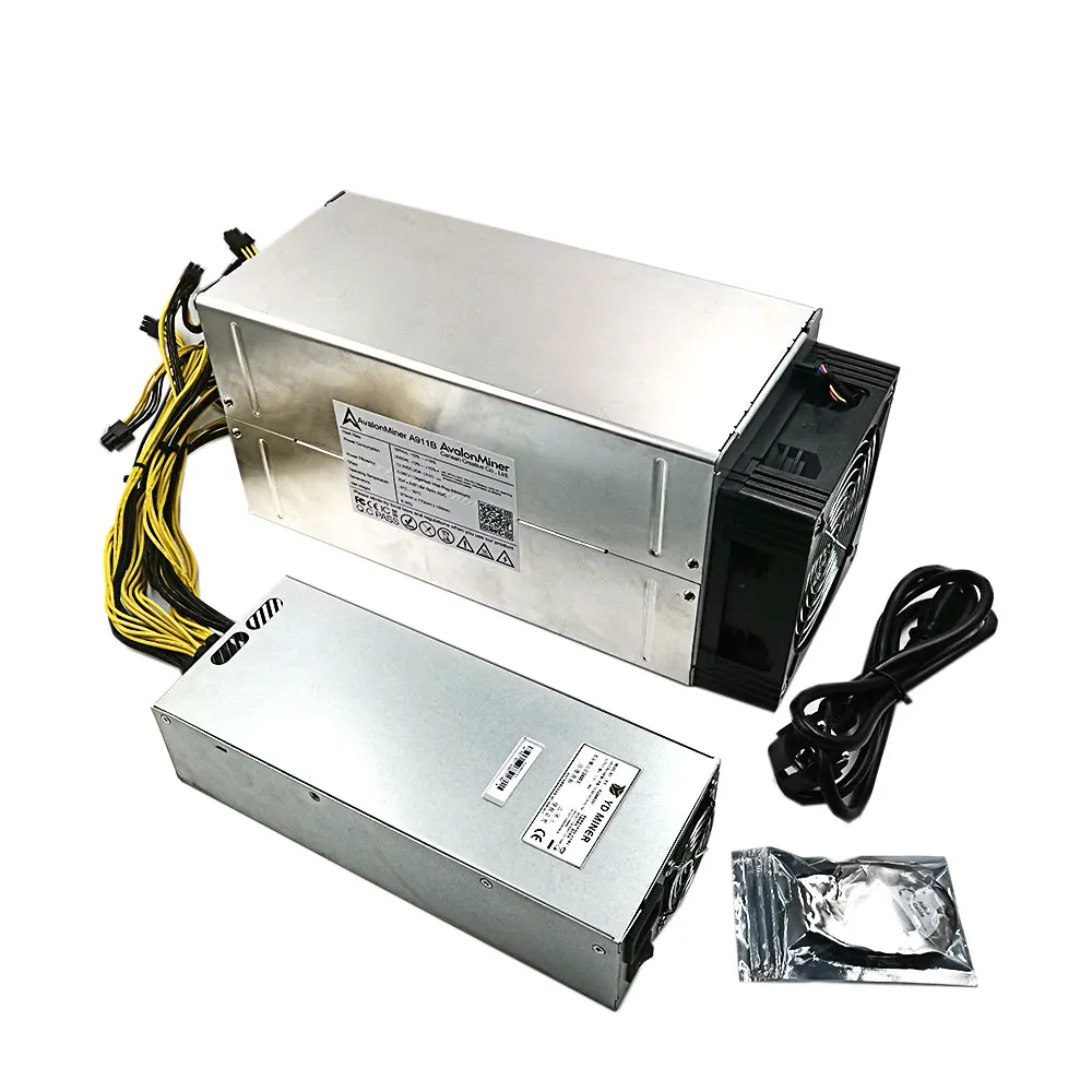sha 256 miner asic Avalon 911B 18t с блоком питания 1800вт майнинг биткойн майнер bitcoin лучше чем
