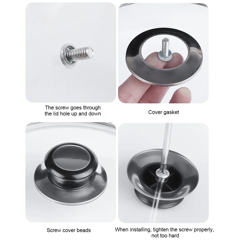 

Pot Lid Cover Knob Handle Kitchen Cookware Replacement Pan Pot Handgrip Lid Knob Cap for Cookware Pot Saucepan Kettle Lid