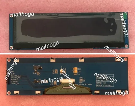 5 дюймовый 7P SPI зеленый OLED экран (плата/без платы) SSD1322 Драйвер IC 256*64 поддержка 16