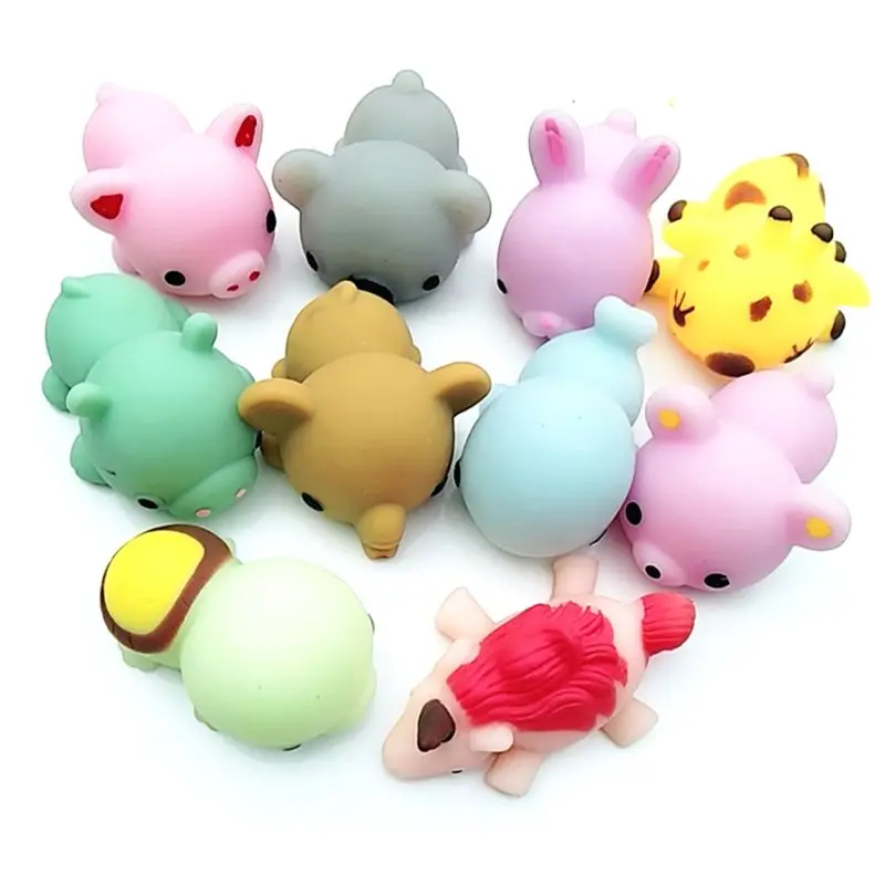 K5DD большой милый кот Антистресс мяч Сжимаемый Mochi Восстанавливающий форму мягкий