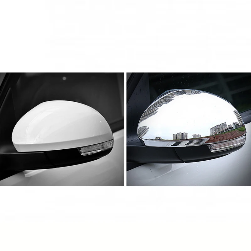 Для Tiguan 2009 2010 2011 2012 2013 2014 2015 2016 ABS Хромированная накладка на зеркало заднего вида