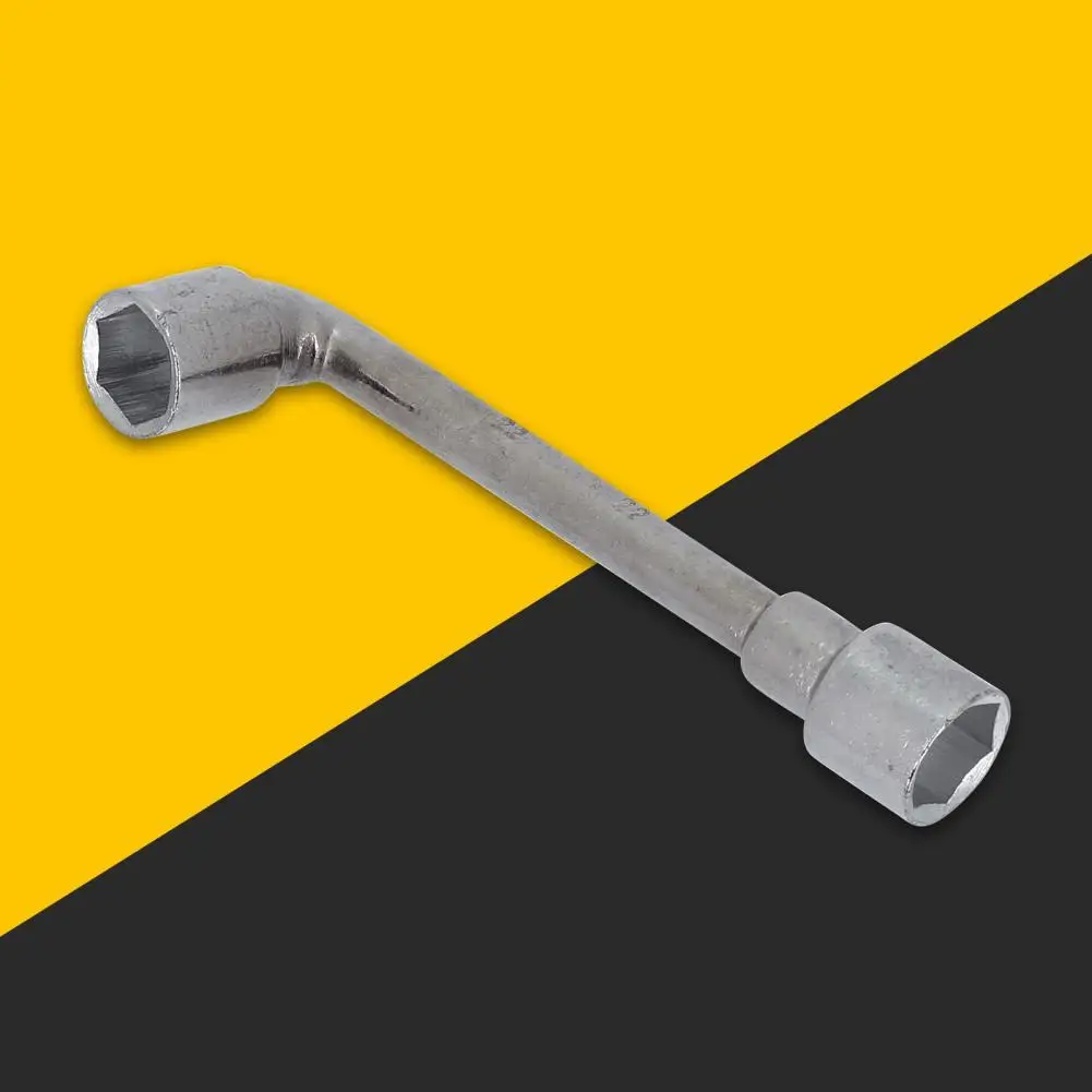 

22mm Double Ended L-Type Elbow Hexagon Socket Spanner Perforated Socket Wrench Hardware Repair Tool for Vehicles