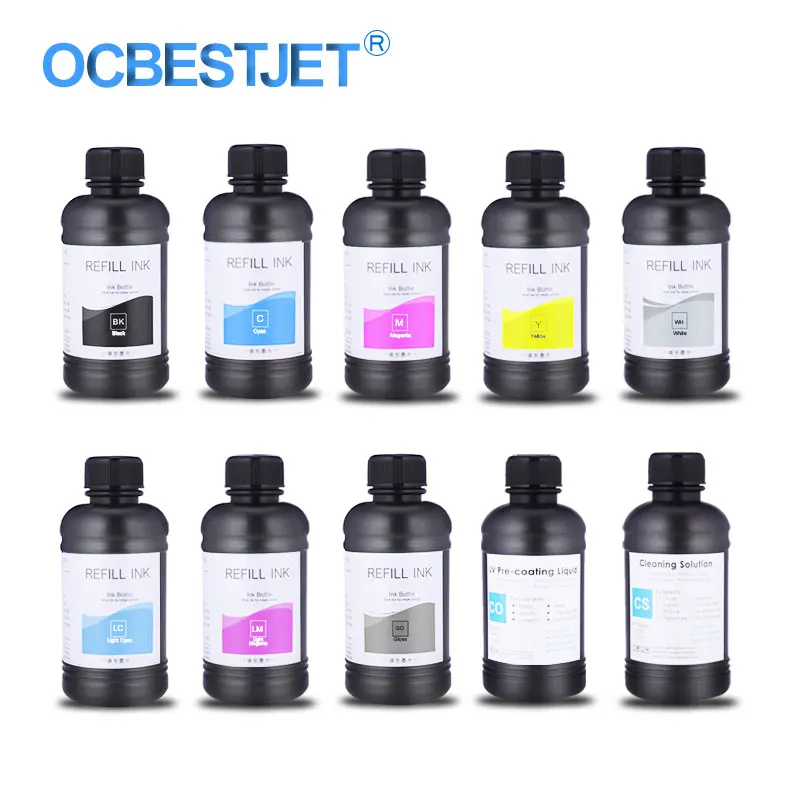 

250ml/Bottle UV Ink Bottle For Epson L800 L805 L1800 R290 R300 1390 1400 1410 1430 1500W R3000 DX5 DX7 Universal UV Printer Ink