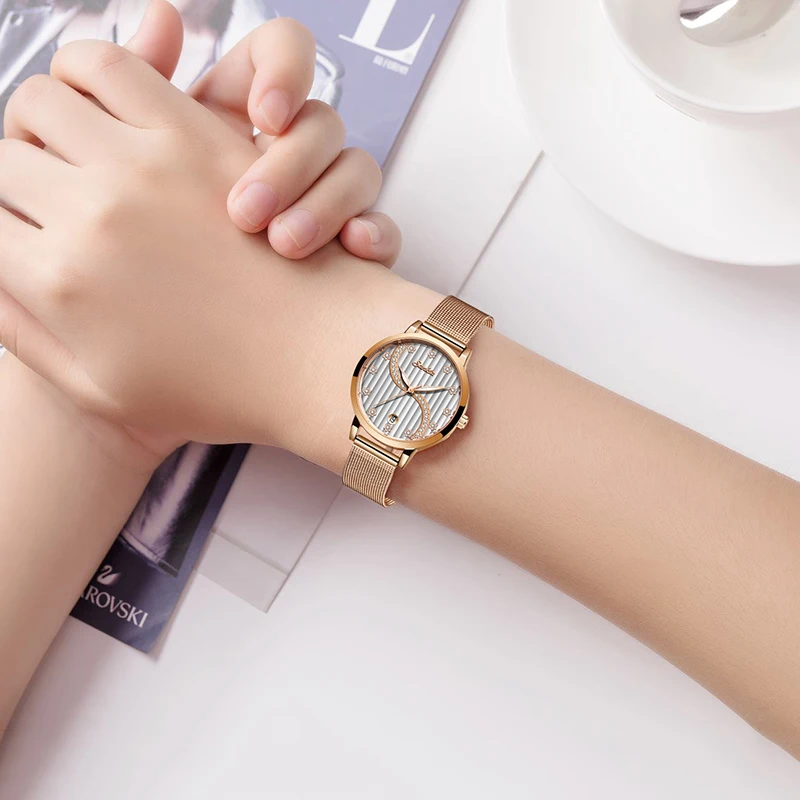 Montre Femme New SUNKTA Women Watches Luxury Brand Mesh belt Ladies Quartz Sport Wrist Watch Relogio Feminino+Box | Наручные часы