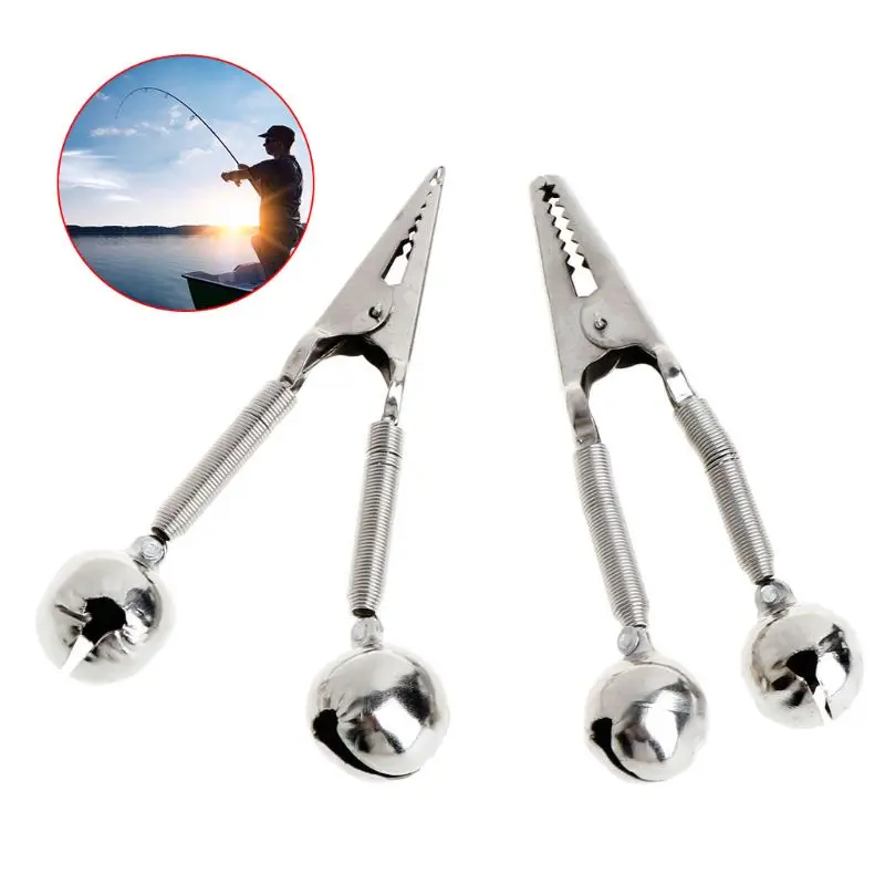 

Fishing Bell Clip Fish Bite Alarm Stainless Steel Fishing Rod Clamp Ring Outdoor