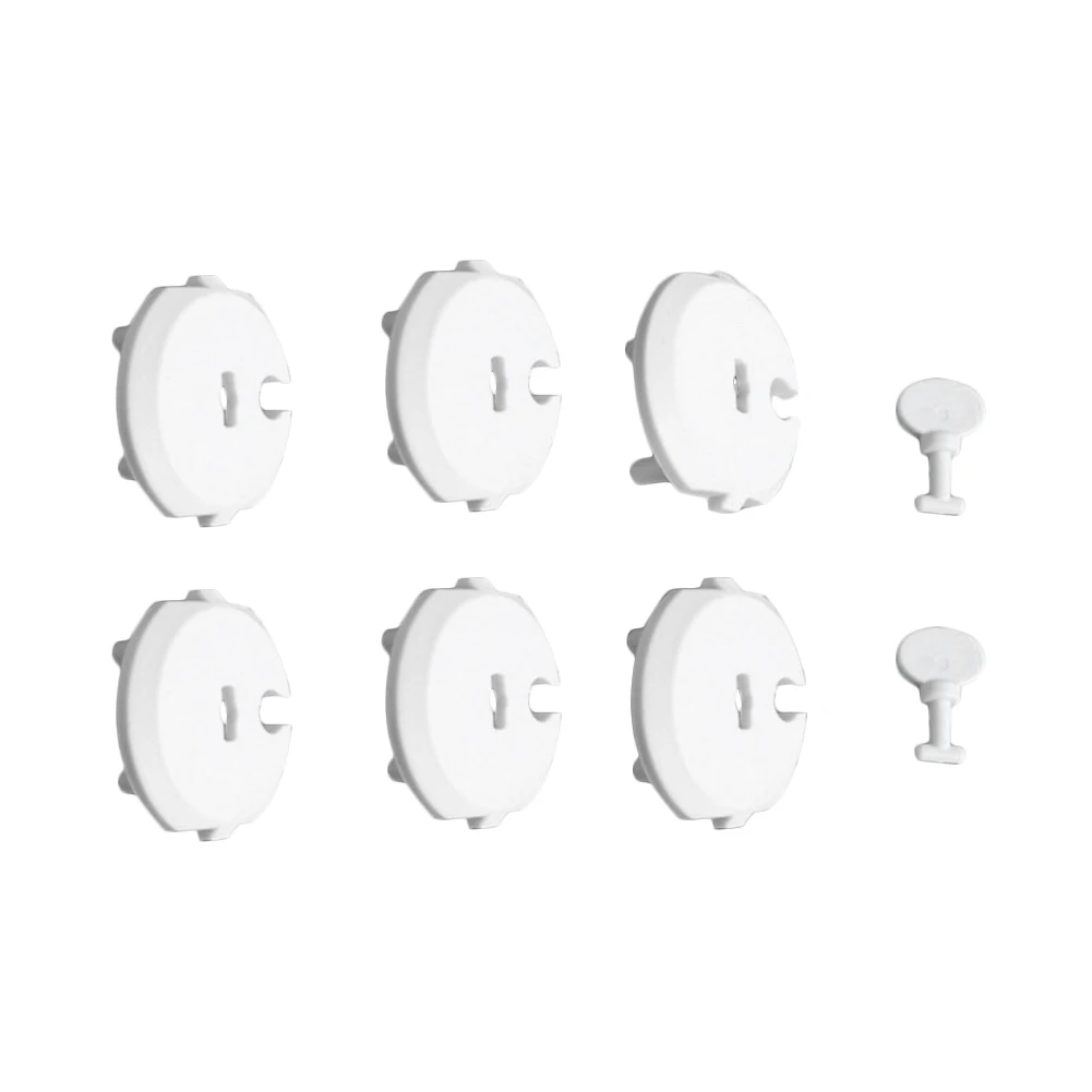 

6pcs Anti-electric Shock For Home Childproof Set Baby Safety Socket Electric Protect Toddlers Protection Cover Security Plug