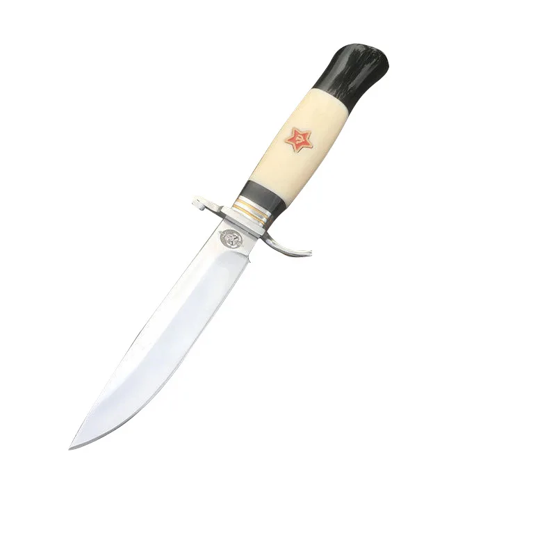 

Russische Nkvd Ussr Finka Nkvd Fixed Blade Knife Outdoor Survival Yacht Exhibition Camping Military Tactical Folding Knife