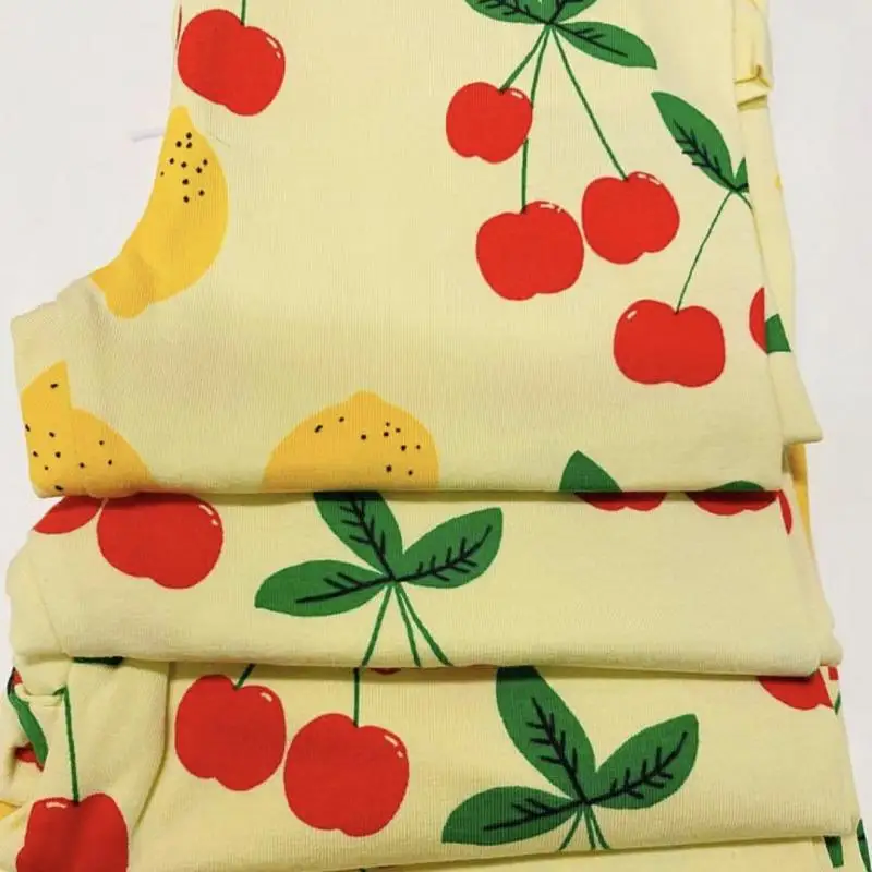 

Girls Dresses 2021 Summer New Children's Cute Strawberry Print Short-Sleeved Dress Fashion Korean Kids Clothes Girls Clothing