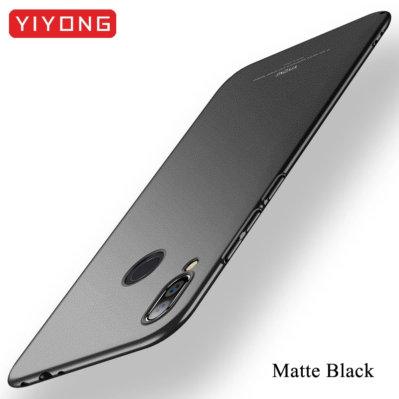 Чёрный матовый Redmi Note 6 Pro Чехол YIYONG матовый чехол Xiaomi Redmi Note 7 6 5 Pro Чехол Xiomi Global PC чехол для Xiaomi Note 5 6 7 Pro Чехол - Цвет: Чёрный матовый
