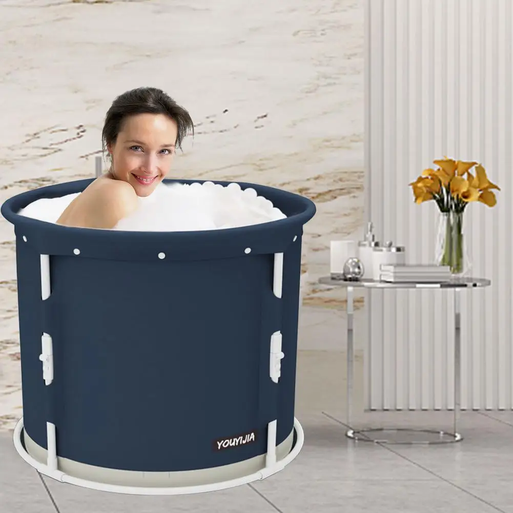 Портативная Складная круглая Ванна раковина для душа дома ванная складная