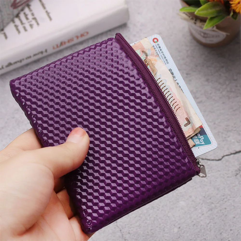 1 шт. женский кожаный кошелек на молнии милый держатель для кредитных карт