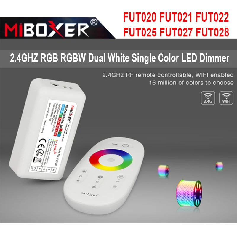 Контроллер светодиодной ленты Miboxer FUT020 FUT021 FUT022 FUT025 FUT027 FUT028 2 4 ГГц сенсорный RGB RGBW