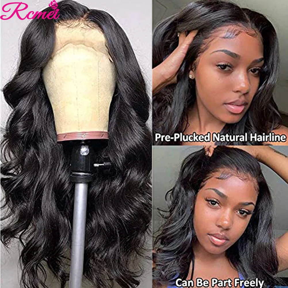 13x4 HD Transparent Lace Front Human Hair Wigs Body Wave Lace Frontal Wig Pre Plucked With Baby Hair 150 Brazilian Remy Hair Wig