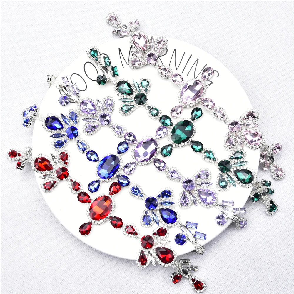 Высококачественная овальная Хрустальная стразы аппликация сделай сам все