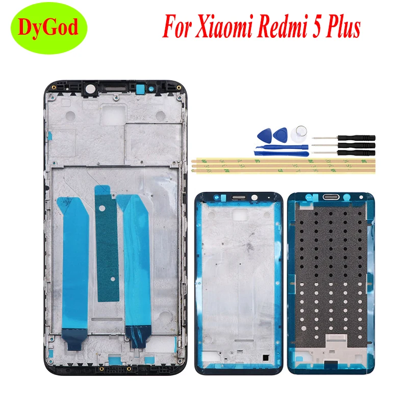 Для Xiaomi Redmi 5 Plus ЖК-дисплей средняя рамка металлический корпус для запасные части +
