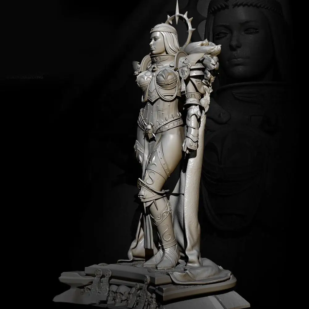 

H75mm 1/24 Personality Dark Emperor Female Lead Resin Soldier Static Painted Model Model DIY Hand White 2710