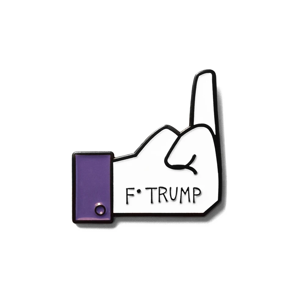 2020 специальный подарок F.TRUMP презрение брошь и эмалированная булавка мультфильм