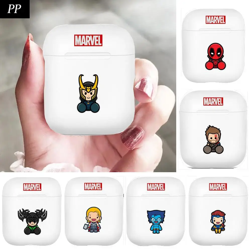 

Marvel Cartoon For Apple Airpods 1/2 Cases Protective Bluetooth Wireless Earphone Cover For case Cases pro