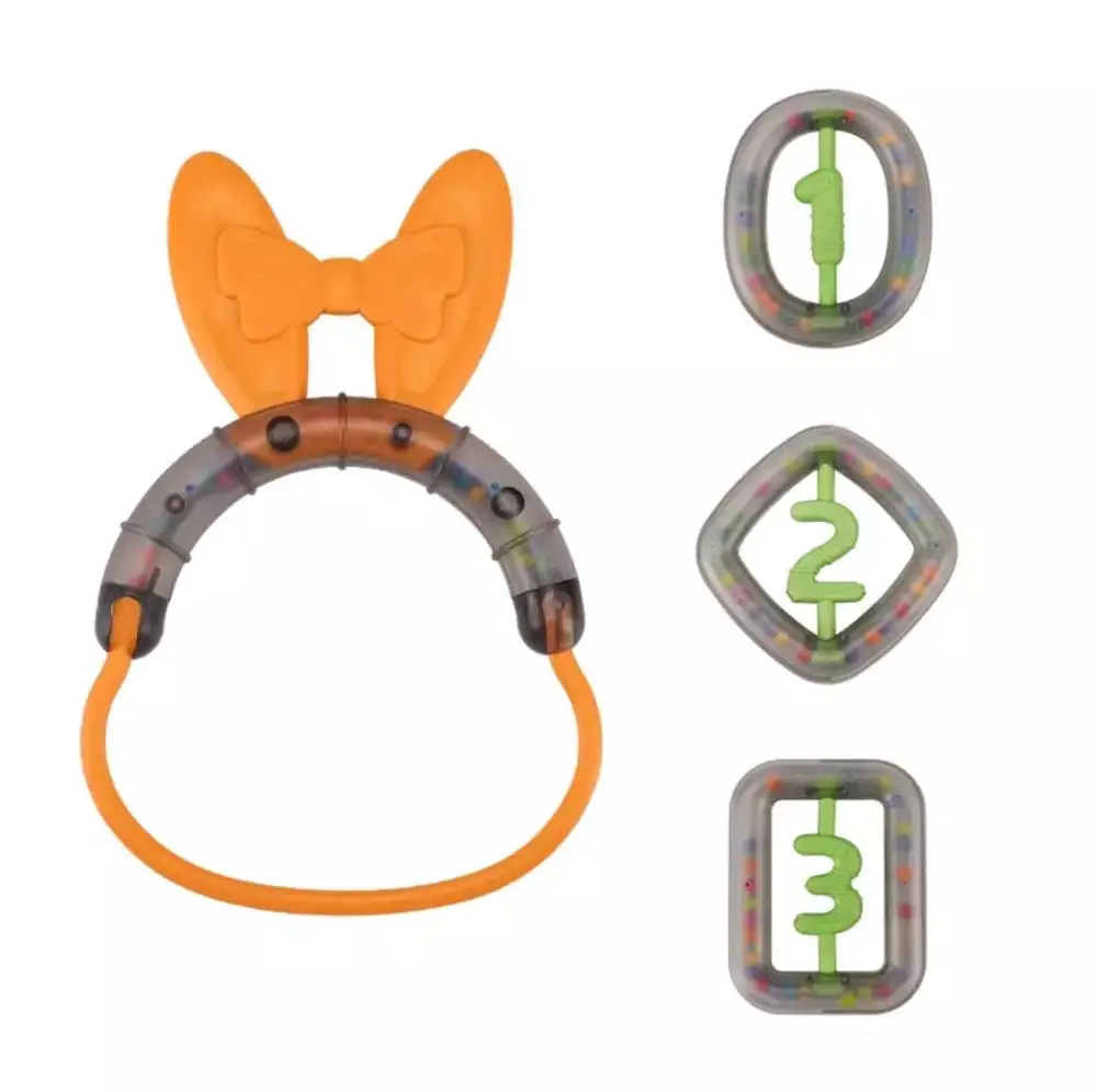 4pcs Детская погремушка 4-10 шт Мобильная Музыка рукопожатие колокол игрушки для детей Новорожденные пластиковые погремушки детские игрушки грызунки - Цвет: 4pcs