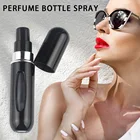 Многоразовый мини-флакон для духов, 5 мл, Алюминиевый распылитель, портативный дорожный пустой косметический контейнер, флакон для духов