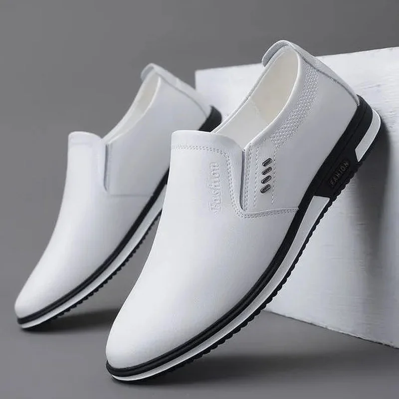 

Spring/Autumn Casual Business Shoes Men Trend All-match Slip-On Sneakers Men Fashion Loafers Non-slip Driving Shoes Size 37-44