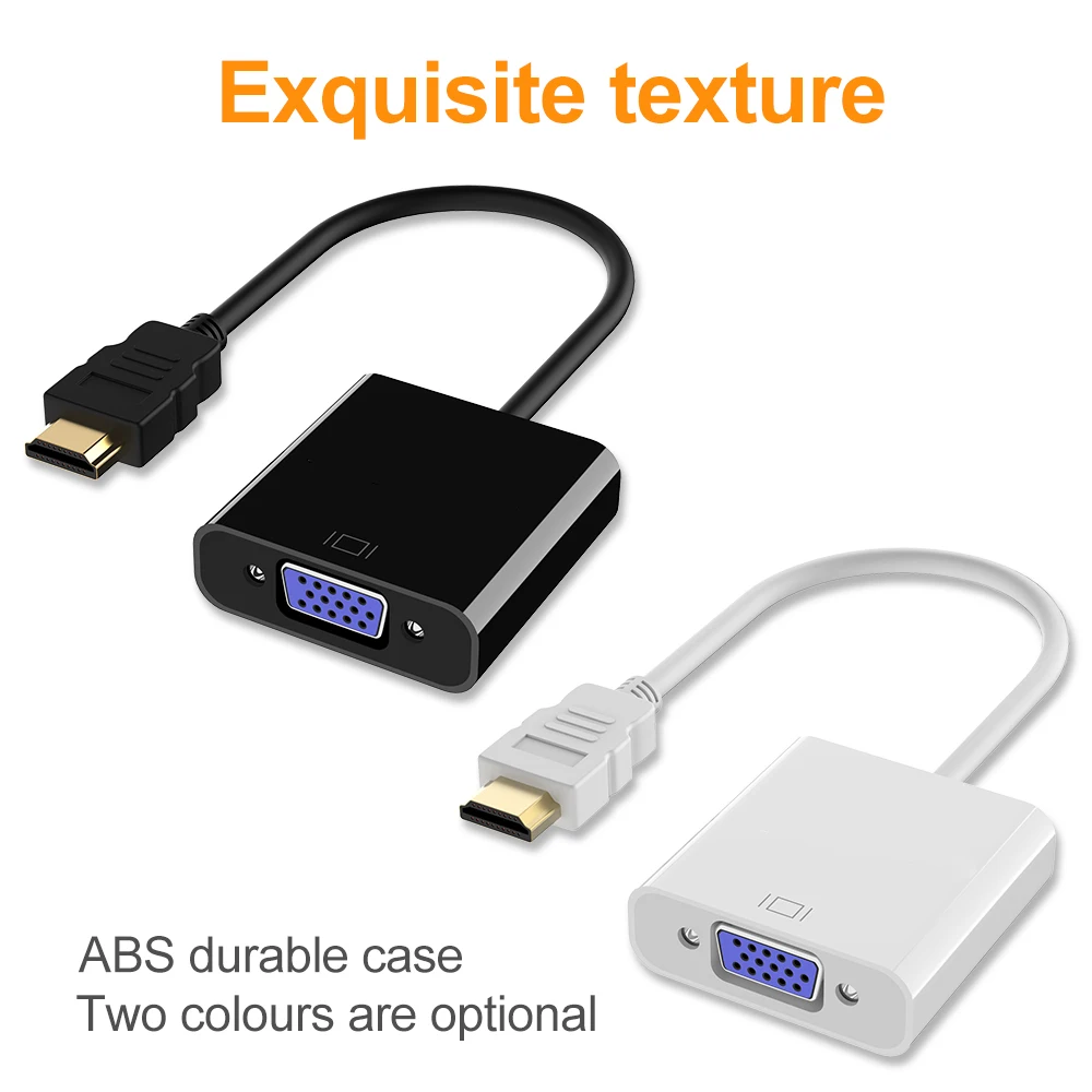 Кабель адаптер hdmi vga 1080P преобразователь цифрового сигнала в аналоговый мама папа