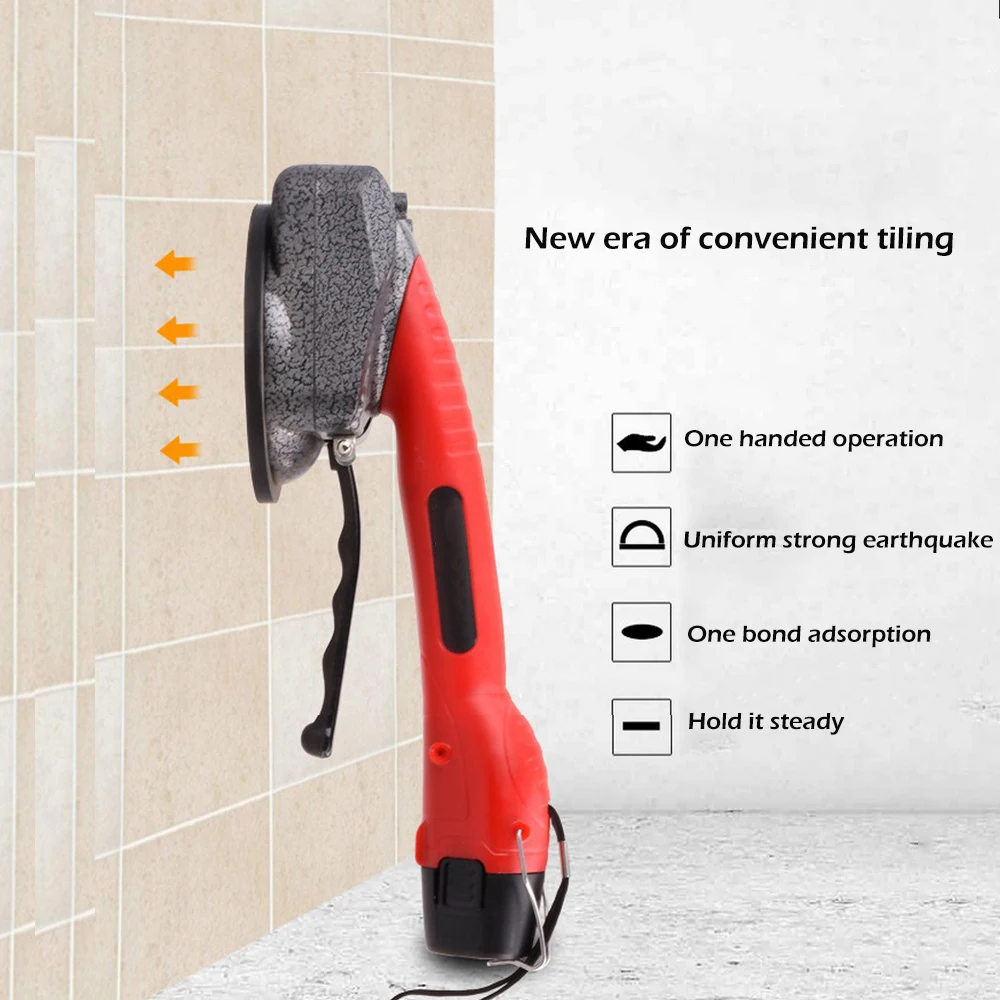 1000W Tiling Tiles Machine Tiles Vibrator Suction Cup Adjustable Protable Automatic Floor Vibrator Leveling Hand-held Tool