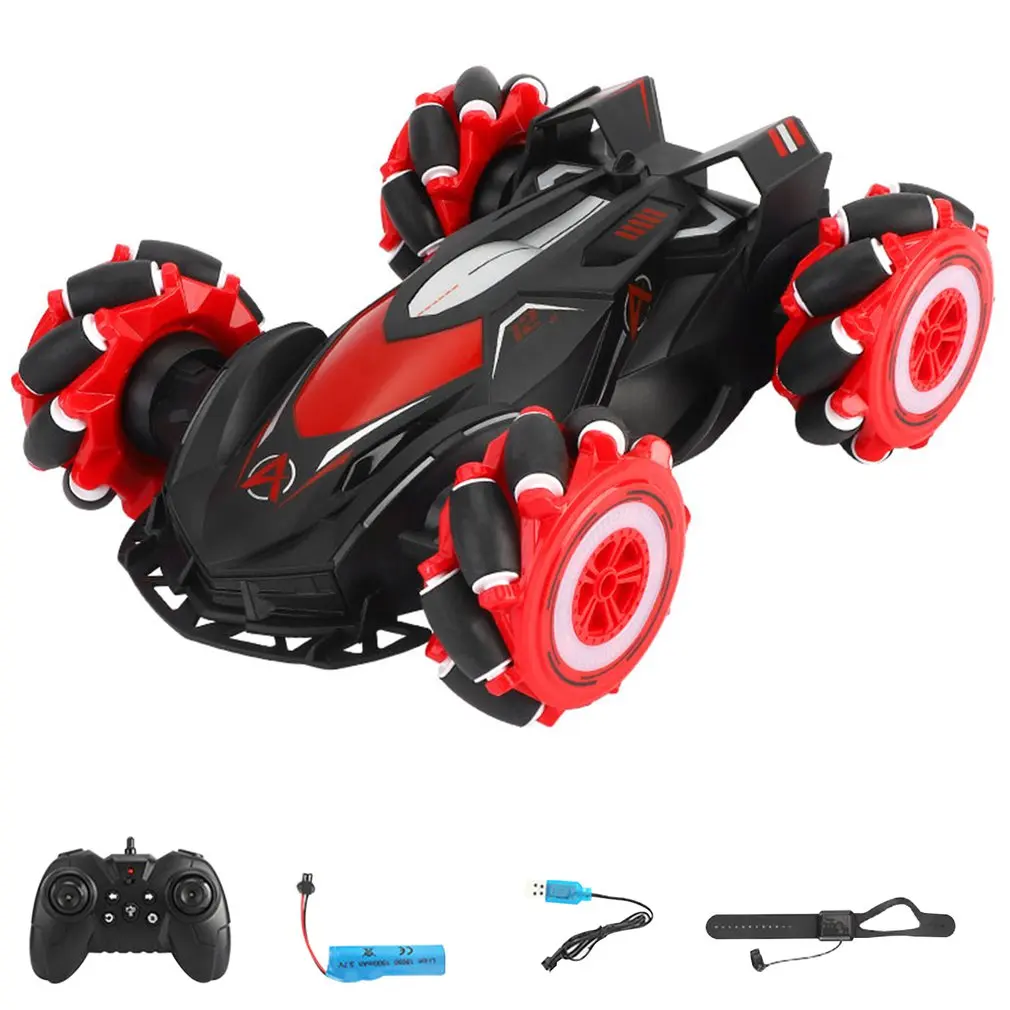 

D885 1:14 4WD RC Car Radio Gesture Induction Music Light Spray High Speed Stunt Remote Control Off Road Drift Vehicle Car Model