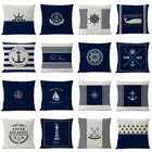 Лидер продаж 2020, морская льняная Подушка, нордическая подушка, декоративная подушка для дома, декоративная подушка для комнаты, 45*45 см