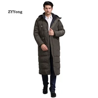 2020 new mens long jacket coat luxury brand winter solid black armygreen parkas men plus size 4xl thick warm slim male overcoat