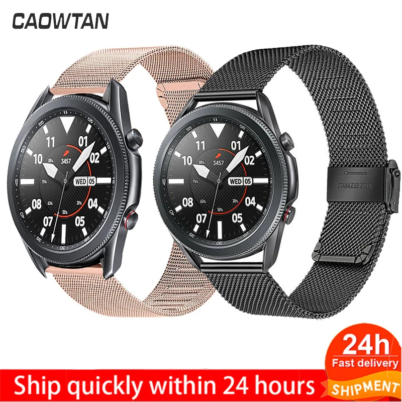 

20mm 22mm Milanese For Galaxy watch 42mm 46mm stainless steel band for active2 for Samsung Gear S3 Strap for Galaxy Watch 3 46mm