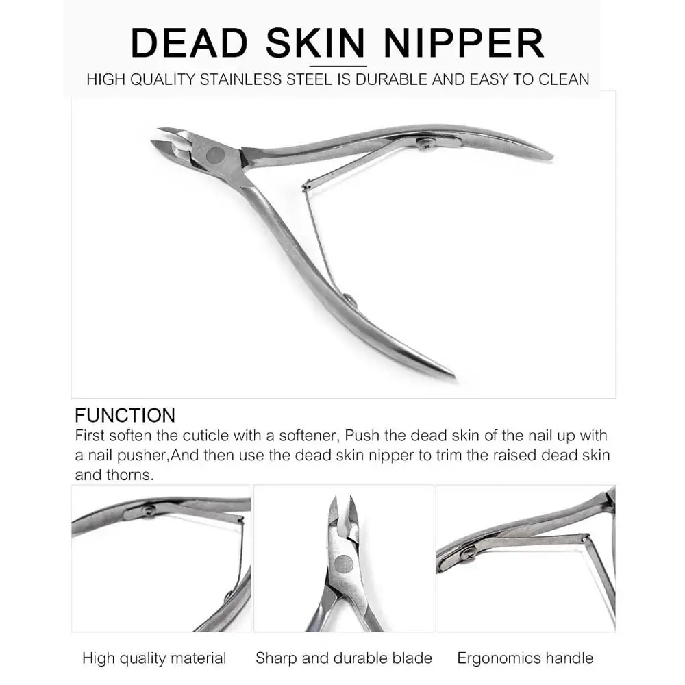 KADS 1 шт. Ногтей Из Нержавеющей Стали Кутикула Нипер Резак для Педикюр Маникюр