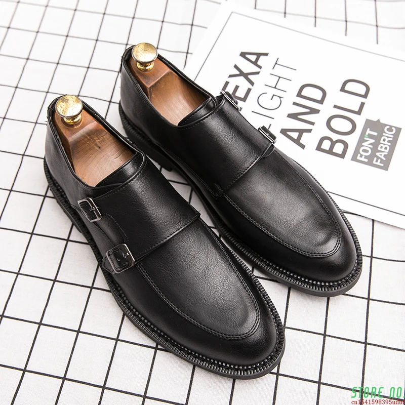 

Mens Formal Shoes Italian Style Leather Dress Loafers Shoes Men Fashion Business Office Elegant Footwear Male Brown Derby Shoes