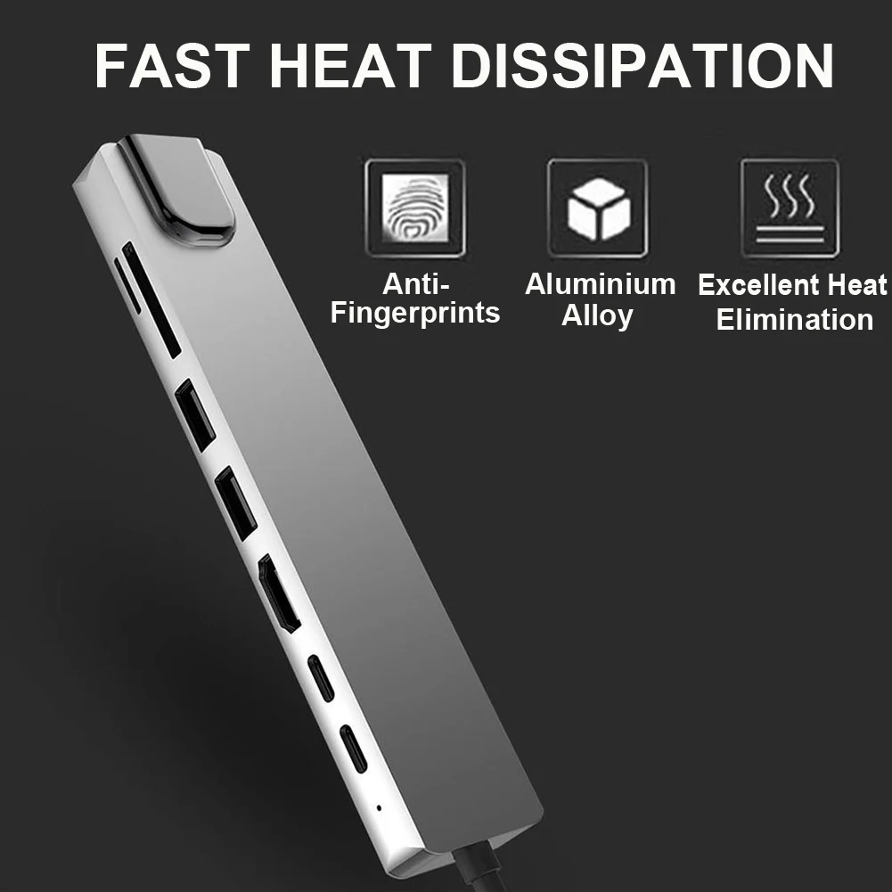 USB 3 0 Type-C концентратор к HDMI адаптер 4K Thunderbolt C TF SD считыватель слот PD для MacBook Pro/Air