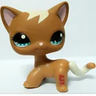 Магазин домашних животных Lps игрушки #2271 фиолетовые сверкающие длинные волосы ангорская кошка