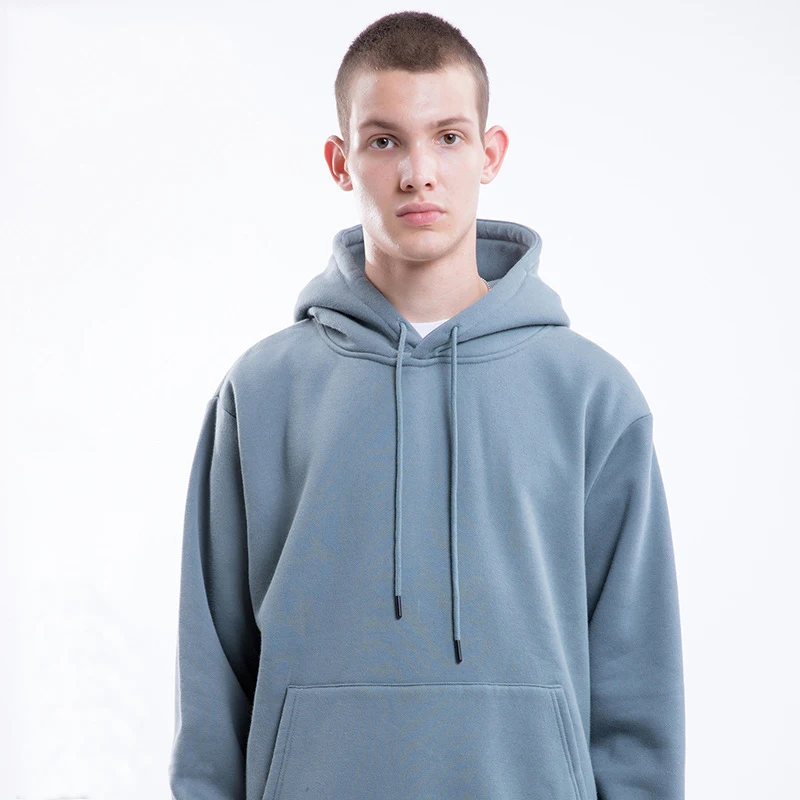 Осенне-зимняя мужская одежда сплошной цвет флисовый светильник Свободный