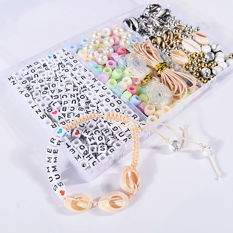 Алфавитные бусины/набор ювелирное изделие смешанные аксессуары буквы акриловые