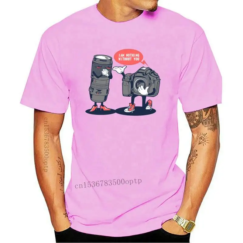 

Nothing Without You Mens Funny Photography T-Shirt Photographer Camera Lens Top