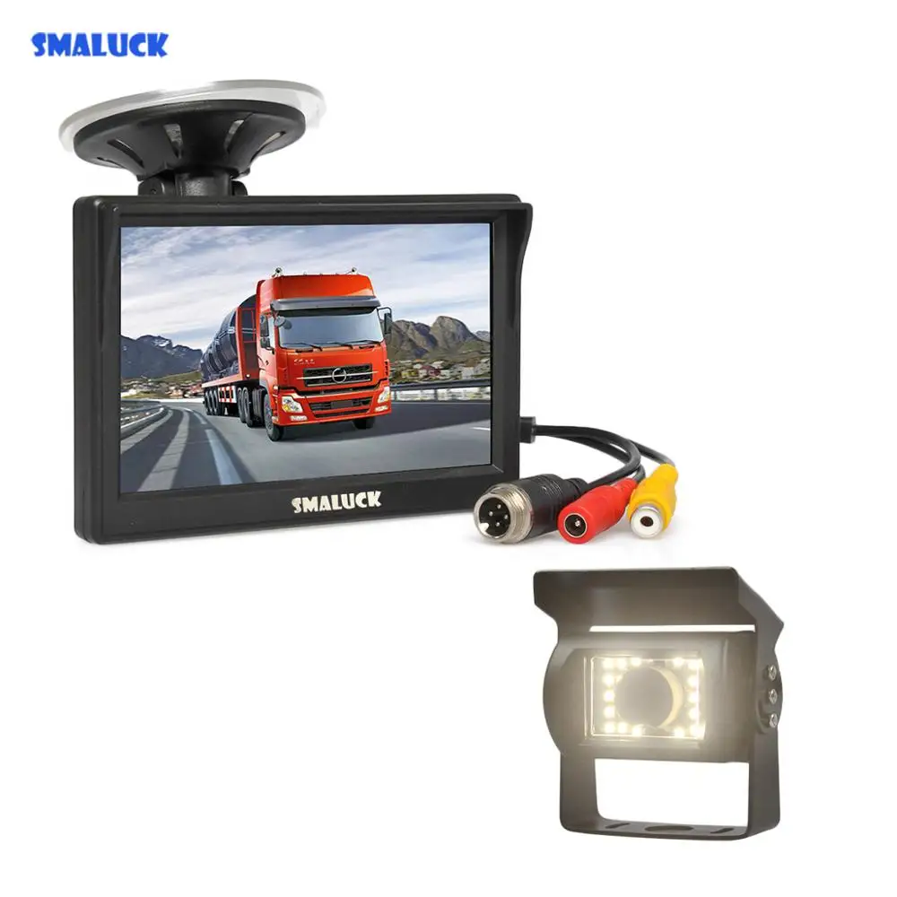 SMALUCK 5 &quot4PIN монитор заднего вида автомобиля водонепроницаемый LED ночное видение
