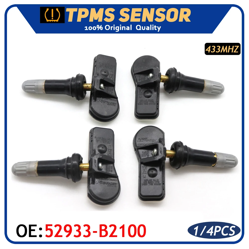 Car TPMS Tyre Pressure Sensor 52933-B2100 FOR Kia Soul Sedona Hyundai I10 [IA] 2014-2020 For ix25 Creta 2019 433MHz | Автомобили и