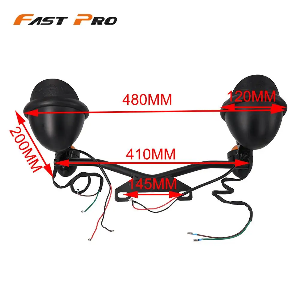 12V Motorcycle Retro Headlights Turn Signal Light Fog Auxiliary Lamps Scooter Motorbike For Honda Harley Suzuki Cafe Racer |