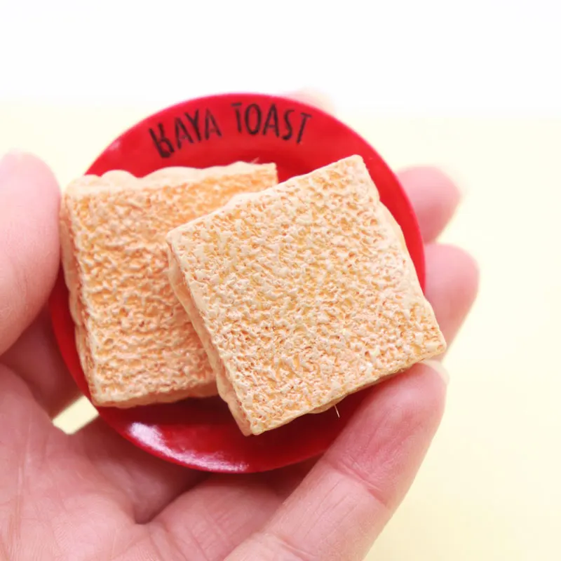 Магнит на холодильник модель еды блюдо яйцо хлеб Детская resion нежный Стерео