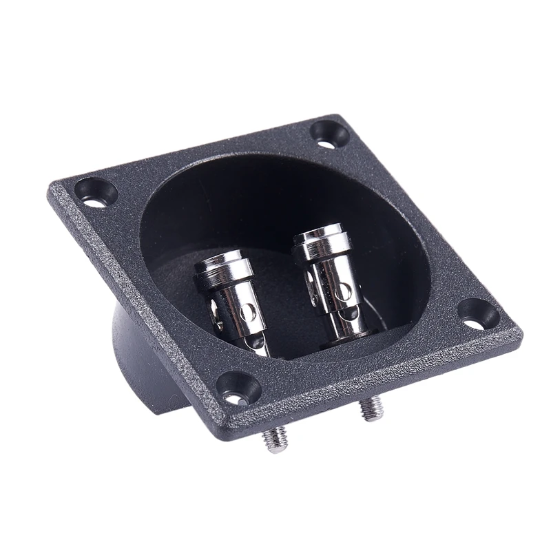 Square Shape Double Binding Post Type Speaker Box Terminal Cup Black | Электроника
