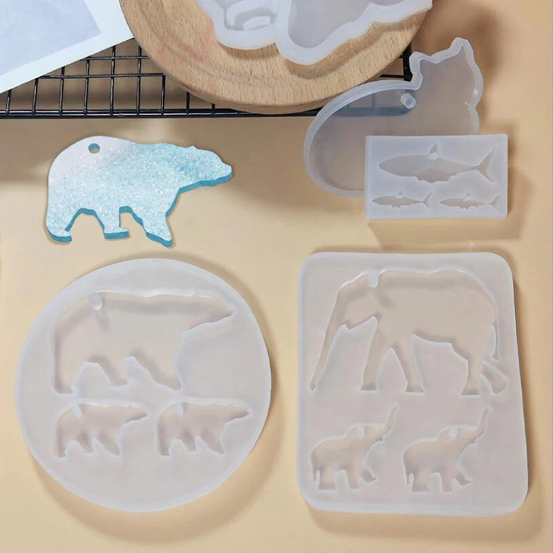 1 шт. силиконовая форма для животных оленя черепахи медведя кристальная