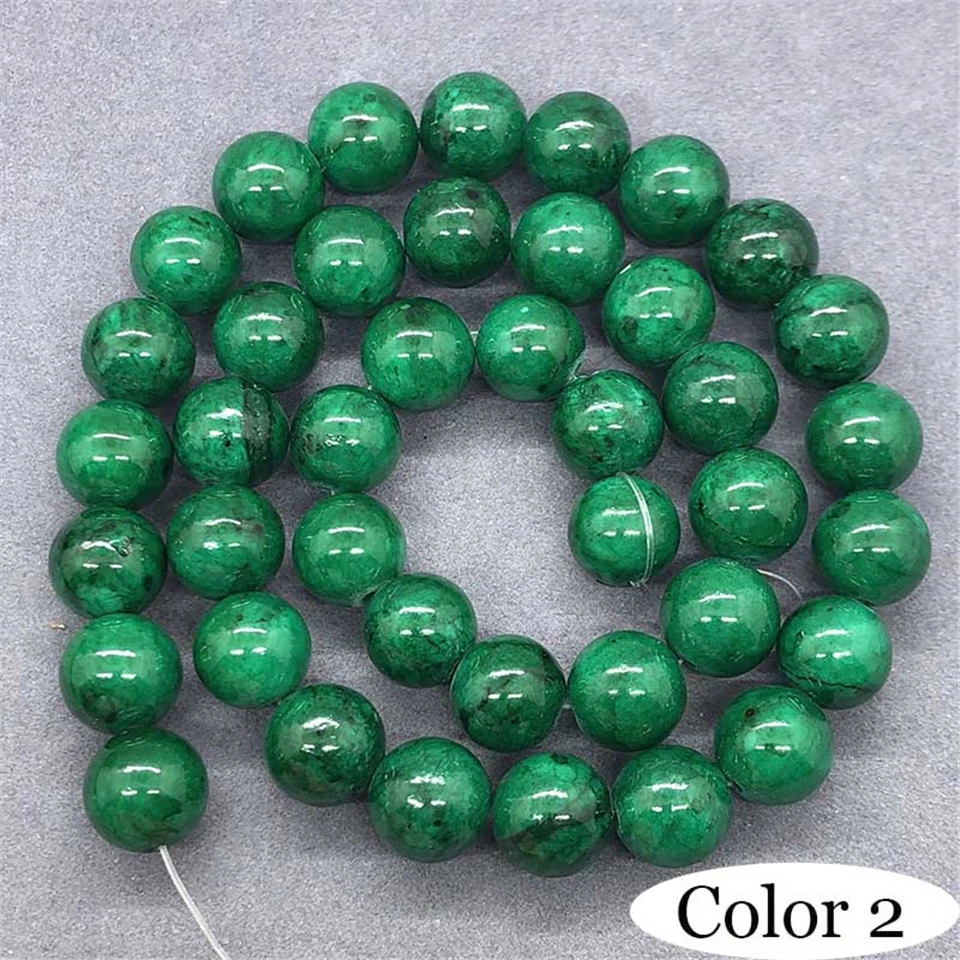 3 цвета Халцедон Beckite 6 12 мм круглый натуральный свободный камень Diy Для Jewely|Бусины|