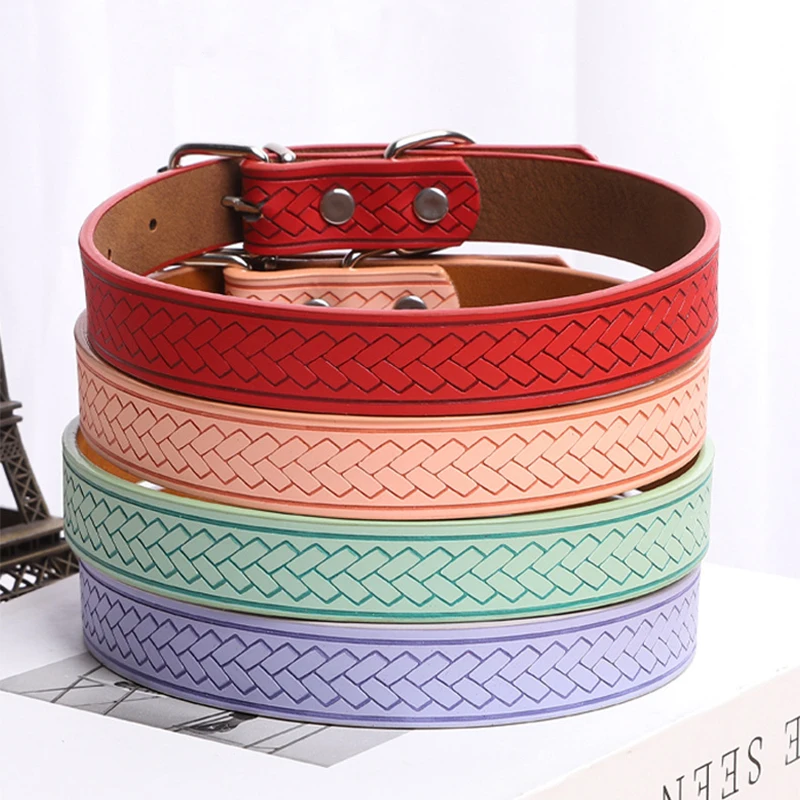 Ошейник для собак износостойкий из ПУ кожи | Дом и сад