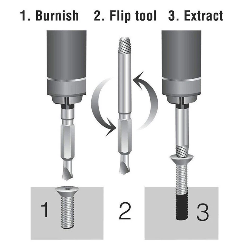 

Drill Bits Screw Removers Stud HSS Silver Anti-rust Workshop Tools Supplies