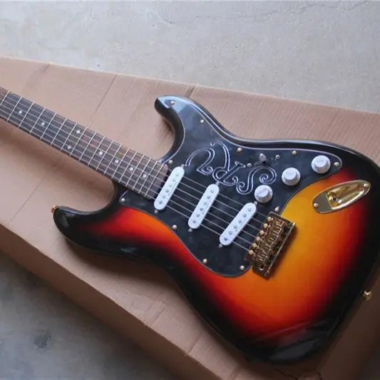 Заводской магазин sunburst sunset подставка из розового дерева ST 6 струн золотые